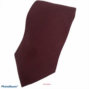 Tie Polyester Vintage SPENCER & LOWE Burgundy Brownish